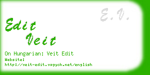 edit veit business card